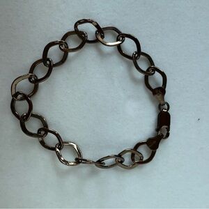 Elegant bronze colored sterling Chain Bracelet